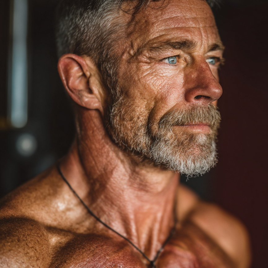 Senior adult în timpul unei sesiuni de fitness personalizată